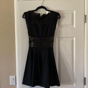 Bebe Black Skater Dress